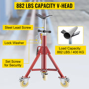 Charger l'image dans la visionneuse de galerie, Amocart Pipe Holding Stand Folding Tripod Jack 3 Types Heights 12in Pipeworking Supporting Clamped Tool with Roller Head