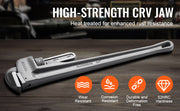 Load image into Gallery viewer, Amocart Pipe Wrench Aluminum Straight Pipe Wrench Adjustable Plumbing Wrench High Strength Jaw & Ergonomic Handle Automotive