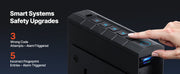 Charger l'image dans la visionneuse de galerie, Amocart Gun Safe Slider Handgun Safe Fingerprint/Password/Key 3-Way Quick Access Case Box with LED for Nightstand Bedside Desk