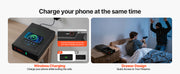 Charger l'image dans la visionneuse de galerie, Amocart Gun Safe Slider Handgun Safe Fingerprint/Password/Key 3-Way Quick Access Case Box with LED for Nightstand Bedside Desk