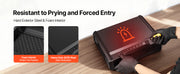 Charger l'image dans la visionneuse de galerie, Amocart Gun Safe Slider Handgun Safe Fingerprint/Password/Key 3-Way Quick Access Case Box with LED for Nightstand Bedside Desk