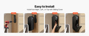 Charger l'image dans la visionneuse de galerie, Amocart Gun Safe Slider Handgun Safe Fingerprint/Password/Key 3-Way Quick Access Case Box with LED for Nightstand Bedside Desk