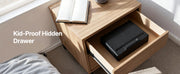 Charger l'image dans la visionneuse de galerie, Amocart Gun Safe Slider Handgun Safe Fingerprint/Password/Key 3-Way Quick Access Case Box with LED for Nightstand Bedside Desk