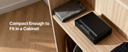 Charger l'image dans la visionneuse de galerie, Amocart Gun Safe Slider Handgun Safe Fingerprint/Password/Key 3-Way Quick Access Case Box with LED for Nightstand Bedside Desk