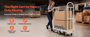 Charger l'image dans la visionneuse de galerie, Amocart 2000LBS U-Boat Platform Truck Dolly Steel Utility Cart with Detachable Handles Industrial Hand Push Truck for Warehouse