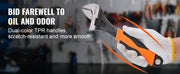 Bild in Galerie-Viewer laden, Amocart 8-Piece Pliers Set 8" Linesman's Pliers 6" Slip Joint Pliers Long Nose Pliers 6" Diagonal Cutter 10" Adjustable Wrench