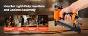 Charger l'image dans la visionneuse de galerie, Amocart 22Gauge Pneumatic Staple Gun for 71Series Fine Wire Staples 9.1mm Crown 4-16mm Length 70-110PSI Air Staple Gun for Wood