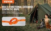Charger l'image dans la visionneuse de galerie, Amocart 220ft Dual-Weave Polyester Rope 48-Strand Outdoor Accessories Emergency Cord for Camping Swinging Rappelling Rescue