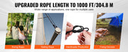 Bild in Galerie-Viewer laden, Amocart 3/16 in 250/1000ft Nylon Cord 32-Strand Design Multi-Purpose Rope for Outdoor Adventures Tree Work Emergency Situation