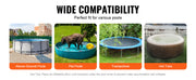 Bild in Galerie-Viewer laden, Amocart 18/15Ft Round Pool Cover Solar Covers for Above Ground Pools Safety Pool Cover with Drawstring Design Black