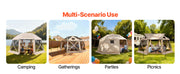 Charger l'image dans la visionneuse de galerie, Amocart Pop up Gazebo Screen Tent Camping Canopy Tent w/ Removable Top&Carry Bag Quick-Set&Bite-Proof Screen House Sun Shelter