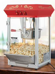 Charger l'image dans la visionneuse de galerie, SucceBuy 8/12Oz Electric Popcorn Maker Commercial Popper Machine Automatic Corn Cookware with Scoop Spoon 304 Heating Tube