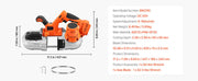 Charger l'image dans la visionneuse de galerie, Amocart 20V Portable Band Saw 2.5-In/5-In Deep Cut 360W Bandsaw 0-120/192 m/min Variable Speed with Brushless Motor Hang Hooks