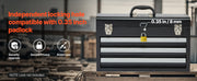 Bild in Galerie-Viewer laden, Amocart 20in 3-Drawer Metal Tool Box Black/Red Tool Chest with EVA Liners Multifunction Tool Organizer for Garage & Workshop