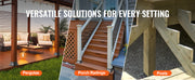 Charger l'image dans la visionneuse de galerie, Amocart 4x4 Post Base Internal 3.6"x3.6" Heavy Duty Powder-Coated Steel Post Bracket for Deck Porch Handrail Railing Support