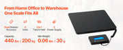 Charger l'image dans la visionneuse de galerie, Amocart 440lbs/200kg Digital Postal Scale 0.35oz/3.5oz Dual Accuracy Weight Scale with Hold/Tare Function for Packages Postage