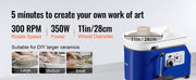 Charger l'image dans la visionneuse de galerie, Amocart 11in Pottery Wheel Ceramic Forming Machine Adjustable 60-300RPM Speed Handle Foot Pedal Control ABS Detachable Basin