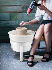 Bild in Galerie-Viewer laden, Amocart Pottery Wheel 14in/36cm Pottery Forming Machine with Foot Pedal Pottery Wheel for Adults 450W Electric Pottery Wheel
