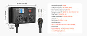 Load image into Gallery viewer, Amocart Manual EV Charging Switch for Dryer & EV 24A Max 240V with Circuit Breaker Real-Time Display Hand-Operated Selector ETL