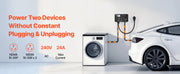 Load image into Gallery viewer, Amocart Manual EV Charging Switch for Dryer & EV 24A Max 240V with Circuit Breaker Real-Time Display Hand-Operated Selector ETL