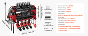 Load image into Gallery viewer, Amocart 3 Tire Power Tool Organizer Drill Storage Rack with Charging Station & Side Pegboard Tool Organizer for Garage Workshop
