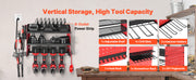Load image into Gallery viewer, Amocart 3 Tire Power Tool Organizer Drill Storage Rack with Charging Station & Side Pegboard Tool Organizer for Garage Workshop