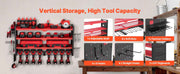 Charger l'image dans la visionneuse de galerie, Amocart 4-Layer Hand Power Tool Organizer Rack Wall Mounted Pegboards Electric Drill Storage Holder for Garage Workshop