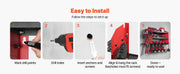 Bild in Galerie-Viewer laden, Amocart 3-Layer Power Tool Wall Mount Holder Pegboard Wall Storage Tool Set Drill Screwdriver Storage Rack for Workshop/Garage