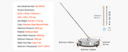Charger l'image dans la visionneuse de galerie, Amocart Pressure Washer Surface Cleaner PE/Stainless Steel Pressure Washer Attachments with 4 Wheels for Concrete Patio Deck