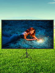 Load image into Gallery viewer, Amocart 60 70 80 90 100 110 in Tripod Projector Screen W/ Stand 16:9 4K HD Portable Home Cinema for Indoor & Outdoor Projection
