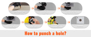 Load image into Gallery viewer, Amocart 15Ton Hydraulic Knockout Punch Driver Kit 1/2"-4" 10 Dies Carbon Steel Sheet Hole Opener Repair Tool Manuel Hole Digger