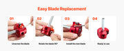 Bild in Galerie-Viewer laden, Amocart PVC Pipe Reamer Kit 5/7/9 PCS Fitting Socket Saver, Fits Standard 1/2" Drills Plumbing Tool Kit for SCH40 ABS CPVC Pipe