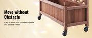 Charger l'image dans la visionneuse de galerie, Amocart Wood Planter with Trellis Outdoor Raised Garden Bed with Drainage Holesfor Vine Climbing Plants Flowers in Garden