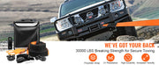 Charger l'image dans la visionneuse de galerie, Amocart Off-Road Winch Recovery Kit with 30000Lbs Tow Straps & D-Ring Shackles Snatch Block Storage Bag for ATV Jeep Truck