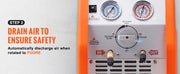 Bild in Galerie-Viewer laden, Amocart 3/4 1HP Refrigerant Recovery Machine Portable AC Recovery Machine 60Hz Recovery Machine HVAC for Car Air Conditioning
