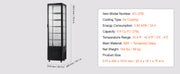 Charger l'image dans la visionneuse de galerie, VEVOR 4.2 Cu.Ft./115L Refrigerated Display Case Countertop Pastry Display Case, 2-Tier Commercial Display Refrigerator for Bar
