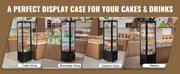 Charger l'image dans la visionneuse de galerie, VEVOR 4.2 Cu.Ft./115L Refrigerated Display Case Countertop Pastry Display Case, 2-Tier Commercial Display Refrigerator for Bar