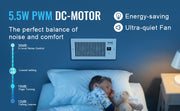 Bild in Galerie-Viewer laden, Amocart Booster Fan 4x12in Duct Fan 100CFM 10 Adjustable Speeds with LCD Smart Controller for Wall and Floor
