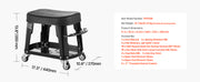 Bild in Galerie-Viewer laden, Amocart Mechanic Stool 300lbs Garage Seat with Wheels 360° Swivel Rolling Workshop Stool with Tool Tray for Garage, Shop Repair