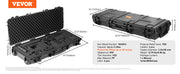 Bild in Galerie-Viewer laden, Amocart Rifle Hard Case Portable Long Gun Storage Suitcase W/ 2 Casters Shockproof & Waterproof Airsoft Rifle Protective Case
