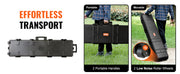 Load image into Gallery viewer, Amocart Rifle Hard Case Portable Long Gun Storage Suitcase W/ 2 Casters Shockproof & Waterproof Airsoft Rifle Protective Case