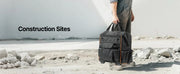 Charger l'image dans la visionneuse de galerie, Amocart 110Lbs Rolling Tool Bag 25 Pockets Roller Tool Bag on Wheels with Telescoping Handle Toolbag Organizers for Mechanic