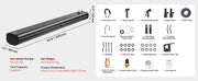Charger l'image dans la visionneuse de galerie, Amocart Roof Rack Water Tank Multi-Dispensing Outdoor Tank High-Capacity Aluminum Tank with Pressurization Port Fit for Trunk