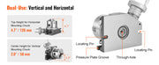 Bild in Galerie-Viewer laden, Amocart Precision Milling Rotary Table 4''/100mm Horizontal Vertical Model with 3-Jaw Chuck Indexing Tools for Milling Machines