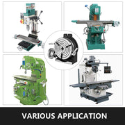 Charger l'image dans la visionneuse de galerie, Amocart 8 Inch/200 MM Rotary Table 3-Slot or 4-Slot Horizontal Vertical MT-3 Rotary Table for Milling 360° Precision Working