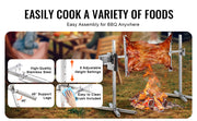 Charger l'image dans la visionneuse de galerie, Amocart Electric BBQ Rotisserie Grill Kit Automatic 42W Motor Height Adjustable Universal Roaster Stand Spit Rod w/ Heat Shield