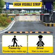 Load image into Gallery viewer, Amocart Rubber Speed Bump 2 Channel Speed Bump Hump 72.8x12.2x2.2 Garage Cable Ramp for Asphalt Concrete Gravel Driveway-6 FT