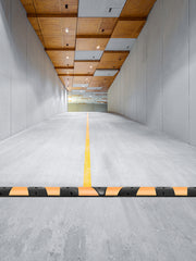 Load image into Gallery viewer, Amocart Rubber Speed Bump 2 Channel Speed Bump Hump 72.8x12.2x2.2 Garage Cable Ramp for Asphalt Concrete Gravel Driveway-6 FT