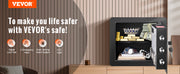 Bild in Galerie-Viewer laden, Amocart 1.2/0.5 Cubbic Fit Electronic Safe Deposit Safe Box W/ Digital Access & Override Keys for Money Gun Jewelry Document