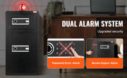 Load image into Gallery viewer, Amocart Single Door 4.0 cu.ft Safe Box w/ Key Lock Password & Fingerprint Safe Lock Box with Fireproof Bag Key Rack & LED Light